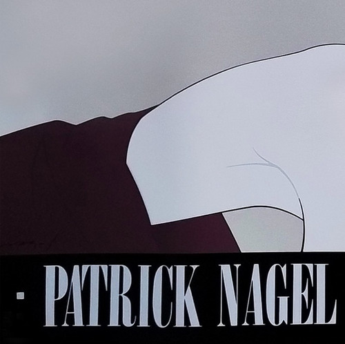 Poster artistico originale degli anni '80 di Patrick Nagel "Occhiali da sole laminati argento".