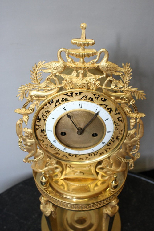 Important Caryatid Clock from the Empire Period