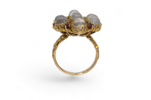 Anello con pietra di luna 1900