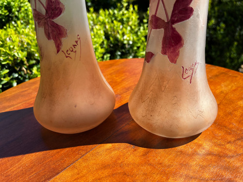 Pair of LEGRAS vases