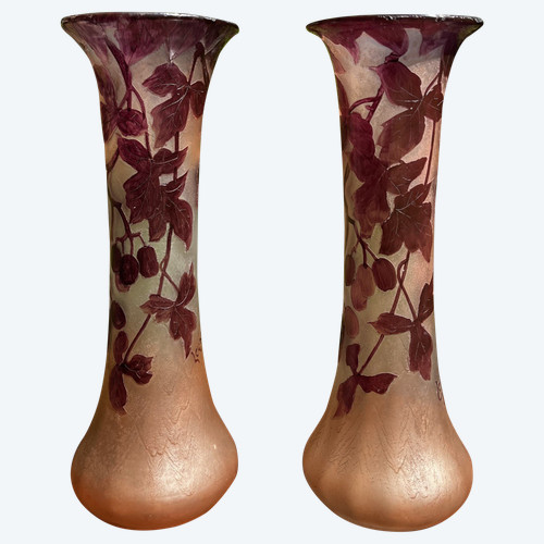 Pair of LEGRAS vases