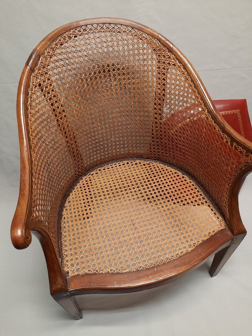 18th Century Dutch Office Chair Leather Seat