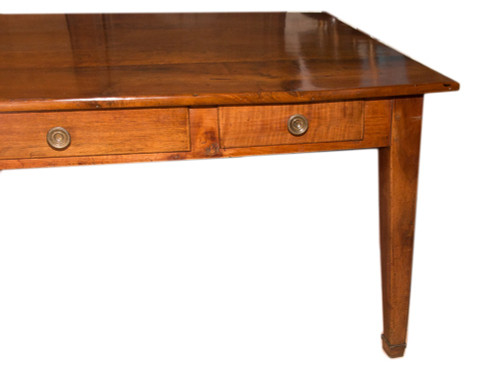 Farm Table In Walnut Directoire Period 