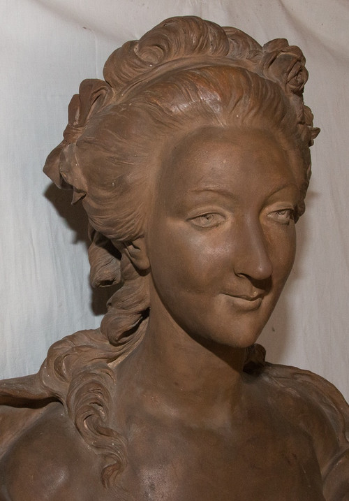 Marie Antoinette Terracotta Bust B Feinberg Late 19th Century