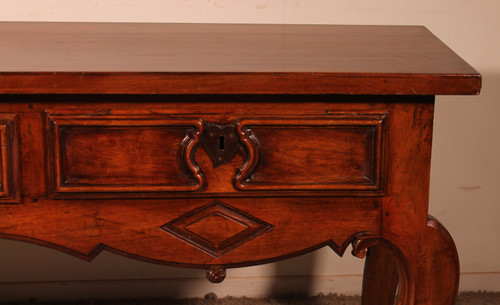 Louis XV Period Console With Three Drawers - Spain - 18th Century