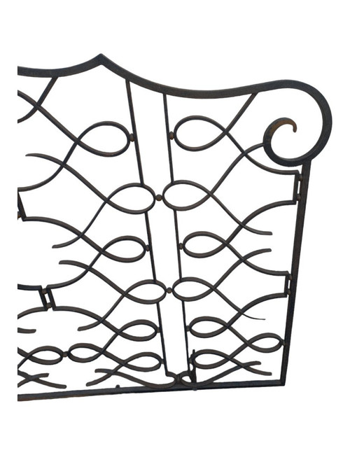 Large Art Deco Wrought Iron Interior Grille