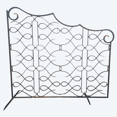 Large Art Deco Wrought Iron Interior Grille