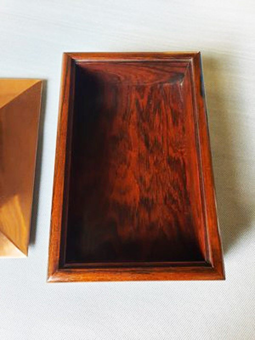 Important Art Deco Macassar Ebony Box