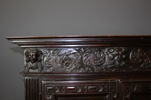 Small Walnut Cabinet Partly XVII Century 