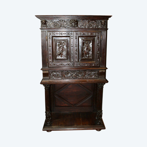 Small Walnut Cabinet Partly XVII Century 