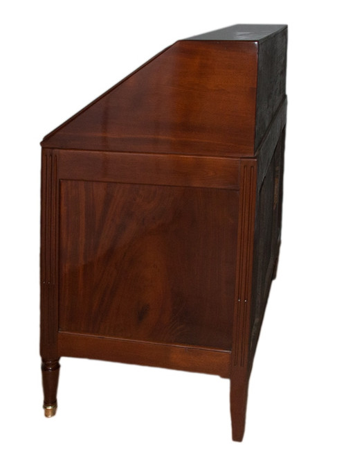 Louis XVI Mahogany Scriban Commode 