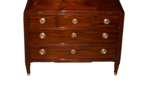 Louis XVI Mahogany Scriban Commode 