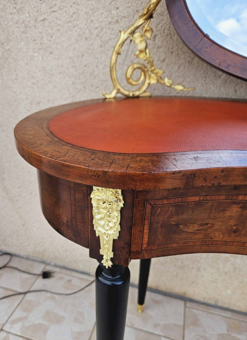 2-Arm Dressing Table Marquetry And Gilded Bronze