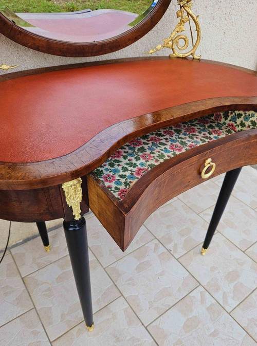 2-Arm Dressing Table Marquetry And Gilded Bronze