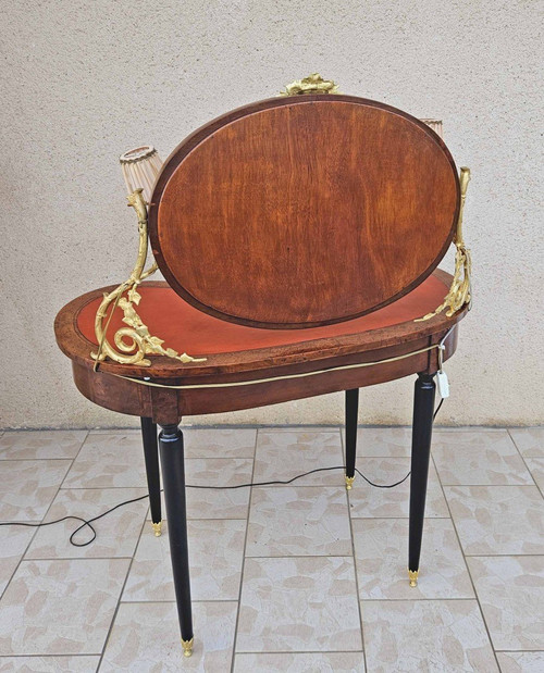 2-Arm Dressing Table Marquetry And Gilded Bronze