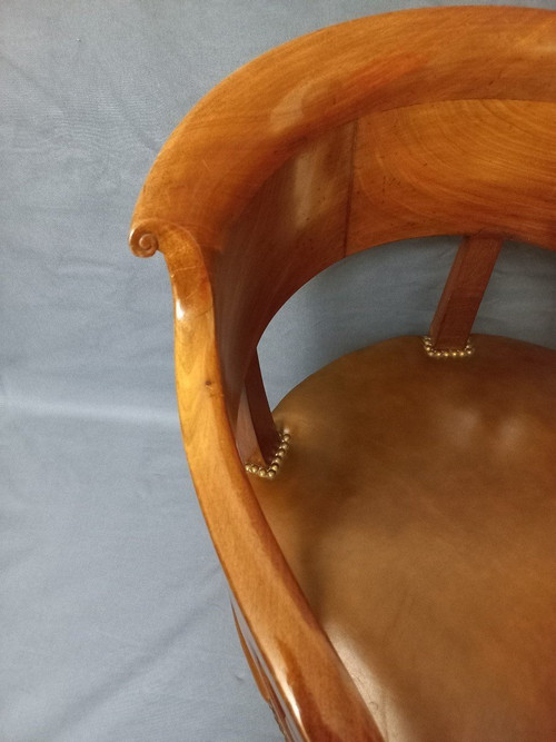 Early 19th Century Leather Office Chair