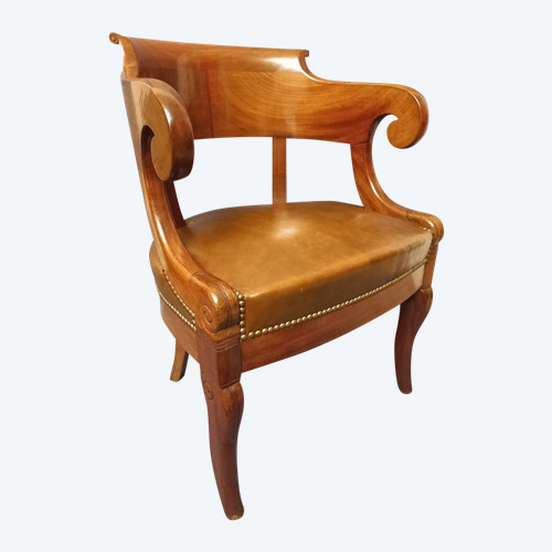 Early 19th Century Leather Office Chair