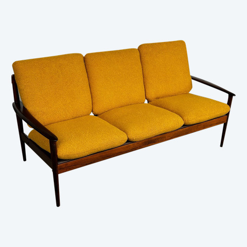 Scandinavian Bench In Rosewood By Grete Jalk For Poul Jeppersen Model PJ563 Circa 1968 