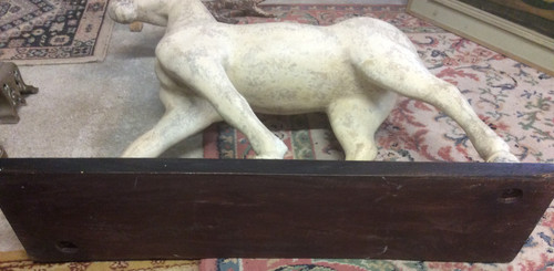 Sculpture of a deer in resin work circa 1960