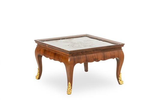 Maison Jansen. Mahogany and lacquer coffee table. Circa 1950. LS5572319H