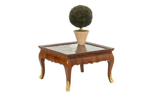 Maison Jansen. Mahogany and lacquer coffee table. Circa 1950. LS5572319H