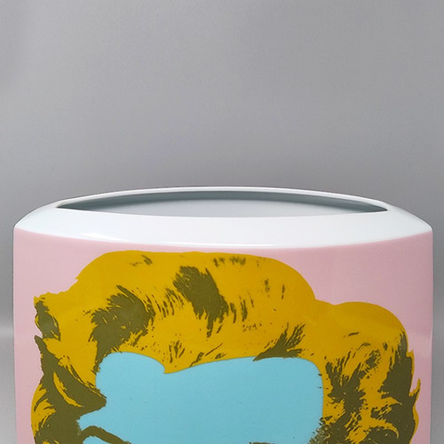 Erstaunliche Andy Warhol-Vase für Rosenthal aus den 1990ern. Hergestellt in Deutschland.