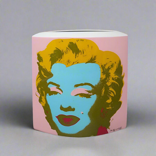 Erstaunliche Andy Warhol-Vase für Rosenthal aus den 1990ern. Hergestellt in Deutschland.