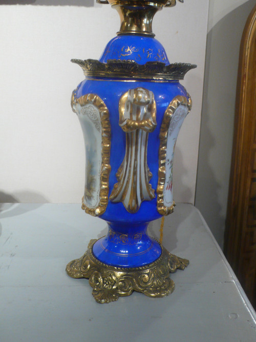 Pair of porcelain lamps from the Napoleon III period