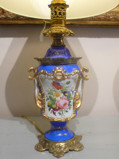 Pair of porcelain lamps from the Napoleon III period