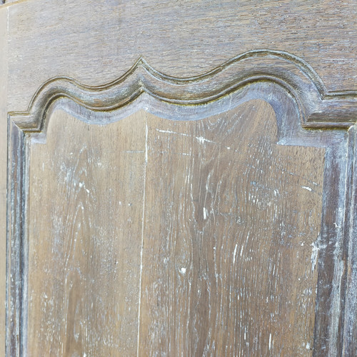 Boiserie d'Alcôve Et Porte Ancienne De Communication En Chêne époque XVIIIème Alcove