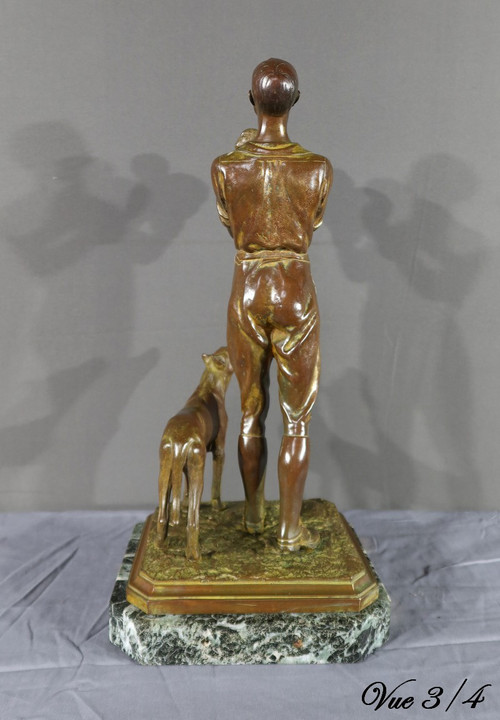 Bronze Sculpture with Double Patina - Early 20th Century