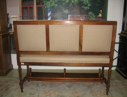 Walnut Billiard Bench - 20th Century