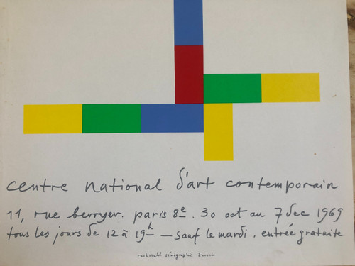 Affiche Max Bill Centre national d'art contemporain 1969