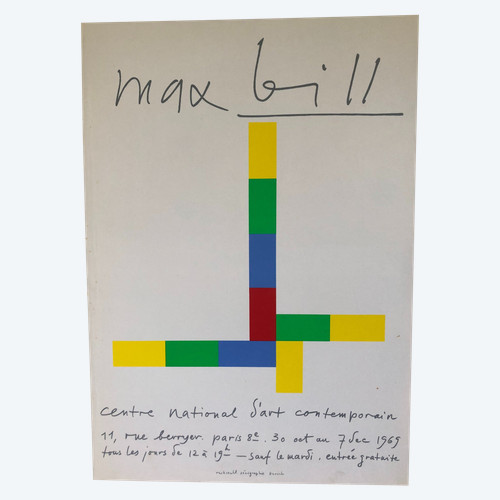 Affiche Max Bill Centre national d'art contemporain 1969