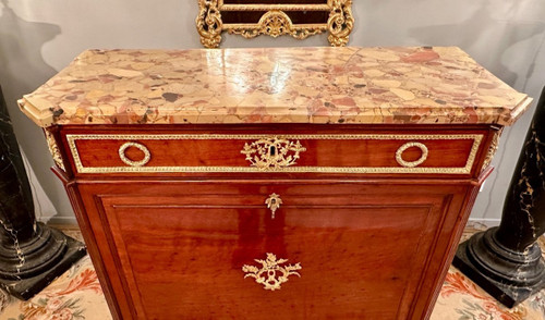 Etienne Levasseur, Secretary In Stamped Mahogany, Louis XVI Period Circa 1770