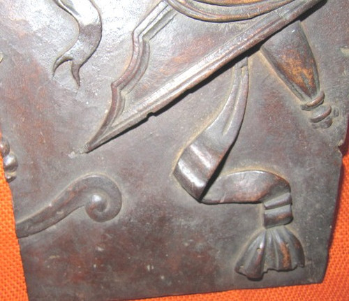 door panel Woodwork decorated with a winged horse (Bellerophon) or (Pegasus) 18th