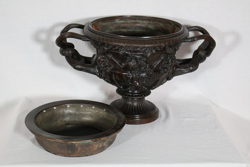 Bronze Cup Said Warwick Vase H Luppens 19th Century 