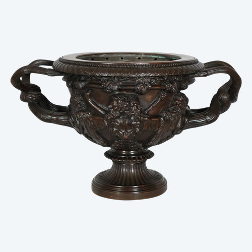 Bronze Cup Said Warwick Vase H Luppens 19th Century 