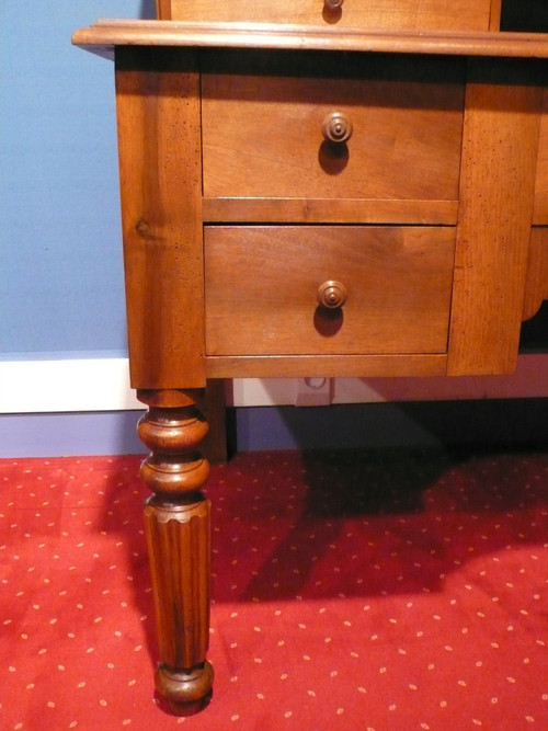 Louis-Philippe period walnut tiered desk