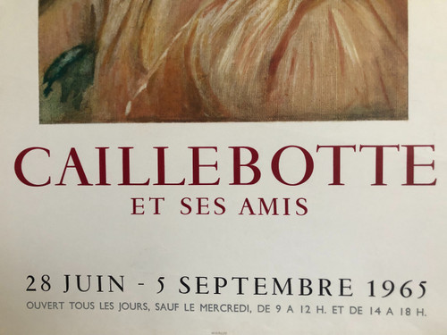 Plakat Caillebotte und seine Freunde Chartes 1965