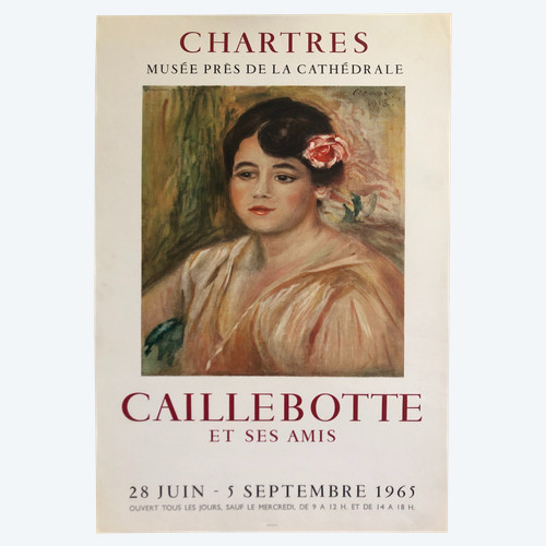 Plakat Caillebotte und seine Freunde Chartes 1965