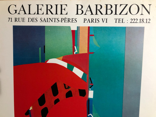 Poster Alix Rist Galerie Barbizon Paris 1972