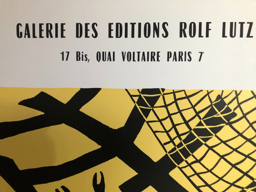 Poster Wurstemberger Galerie des éditions Rolf Lutz Paris 1969