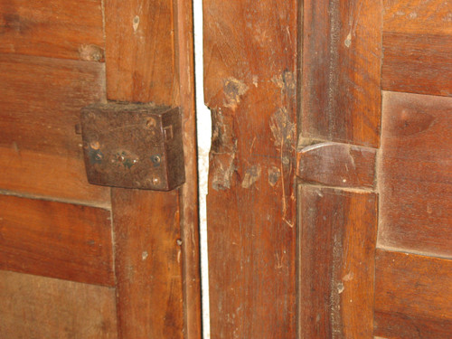 Pair of Louis XIII walnut paneled doors 17th century Périgord origin