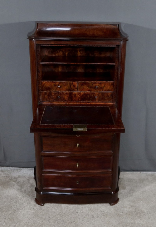 Semainier desk in rosewood, Napoleon III period - Mid-19th century