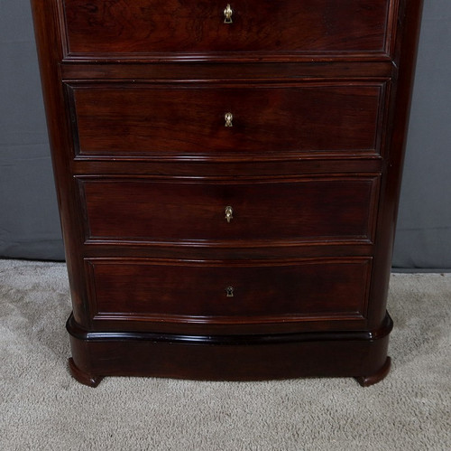 Semainier desk in rosewood, Napoleon III period - Mid-19th century