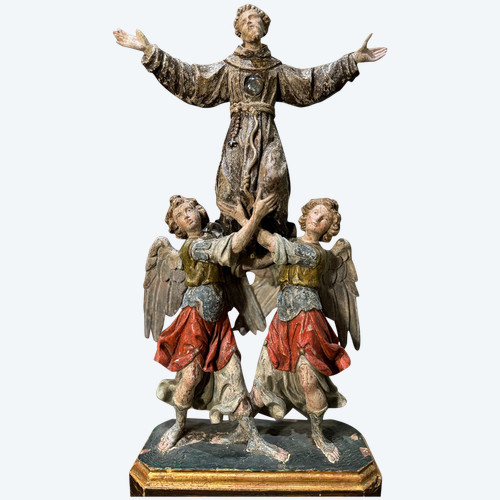  Statue Reliquaire De Saint François d'Assise - XVII