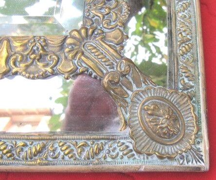 Louis XIV style 19th century pediment mirror