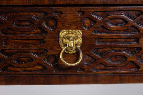 Chippendale-style mahogany table, or desk. Circa 1950. LS5932456G