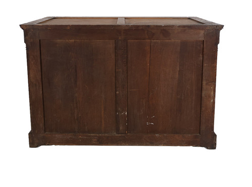 Charles X period rosewood chest of drawers with doors